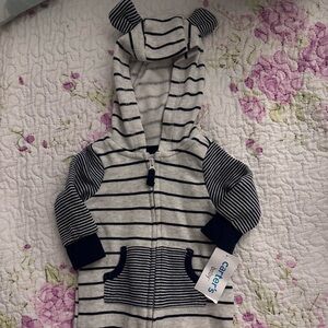 Size 3 months blue baby bear romper